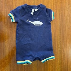3 mo Onsie, Janie and Jack, Navy Whale